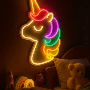 Unicorn Jednorożec LED Neon