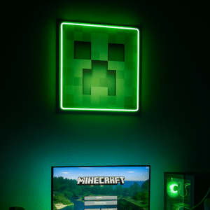 creeper minecraft neon led