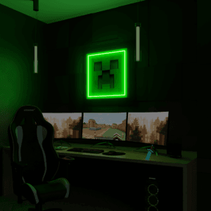 creeper minecraft neon led
