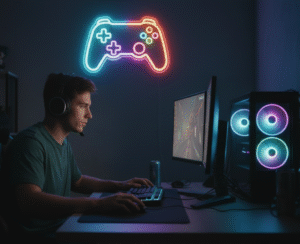 level up gaming room