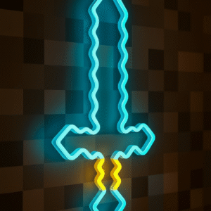 Neon led Miecz Minecraft